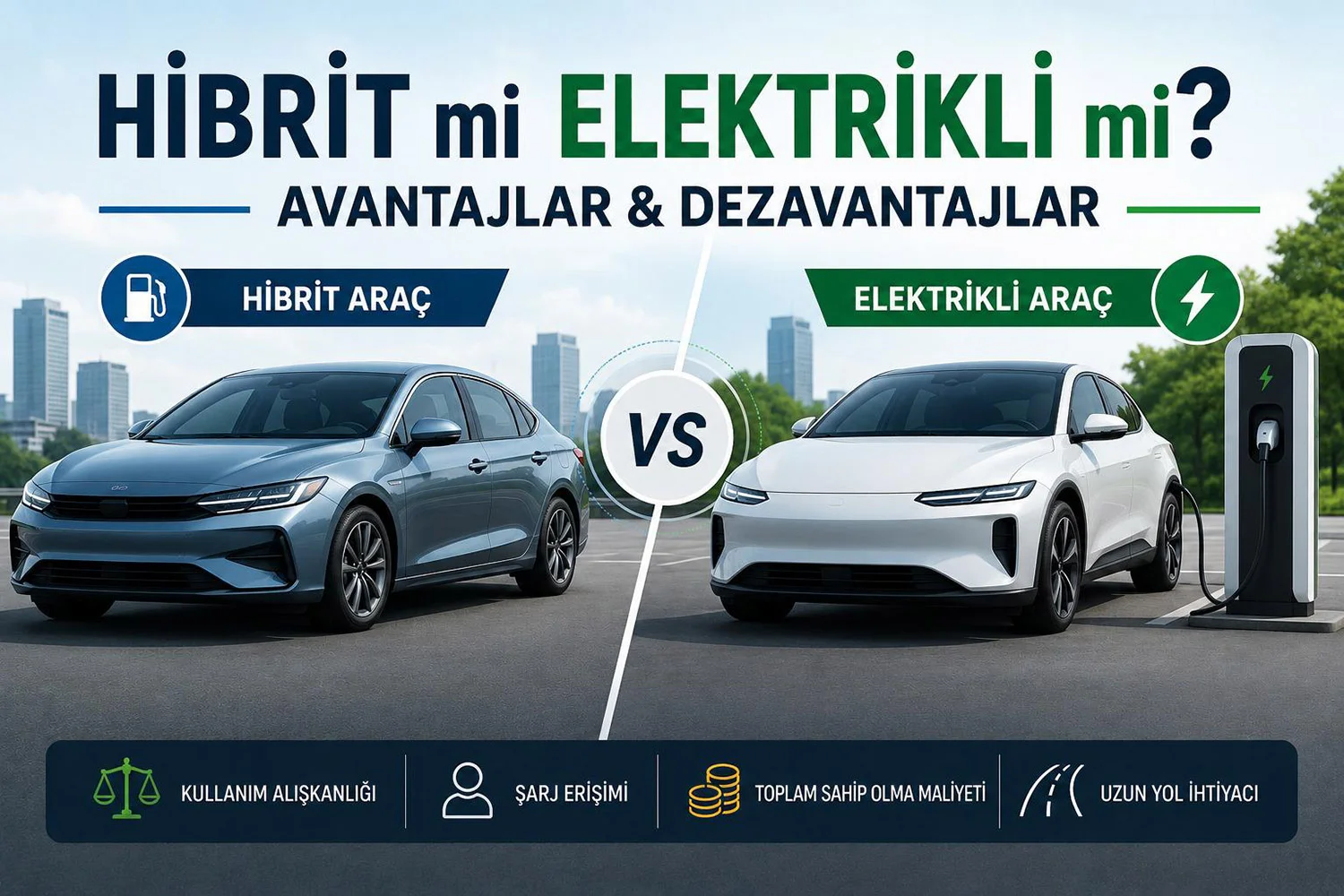 Hibrit mi Elektrikli mi? Avantajlar & Dezavantajlar